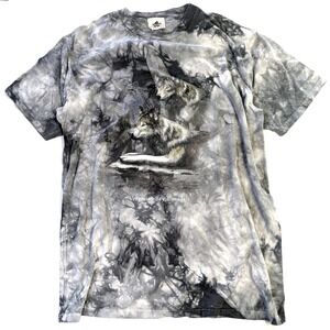 Quality Goods Wolf Graphic Tie Dye Vintage T-Shirt XXL Vermilion Bay Canada Grey